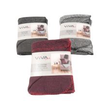 Wohndecke Strick+Fleece 150 x 200 cm VE 6