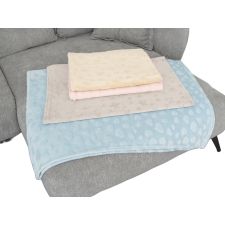 Wohndecke Flanell Herzen/Sterne 100 x 150 cm VE 12