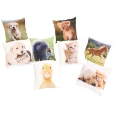 Kissen Tiermotiv ca. 25 x 25 cm VE 40